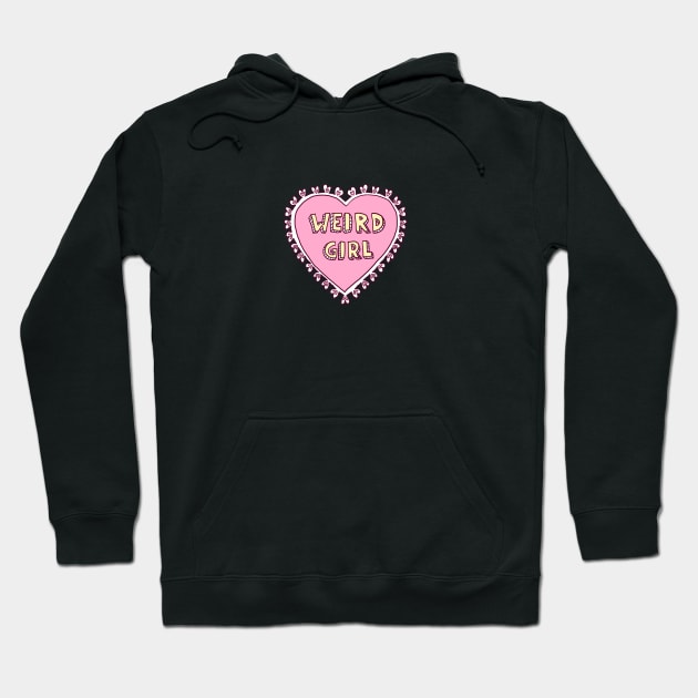 weird girl Hoodie by hayr pictures